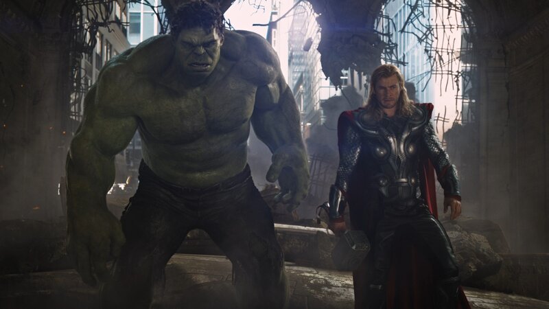 Hulk and Thor Standing — Green