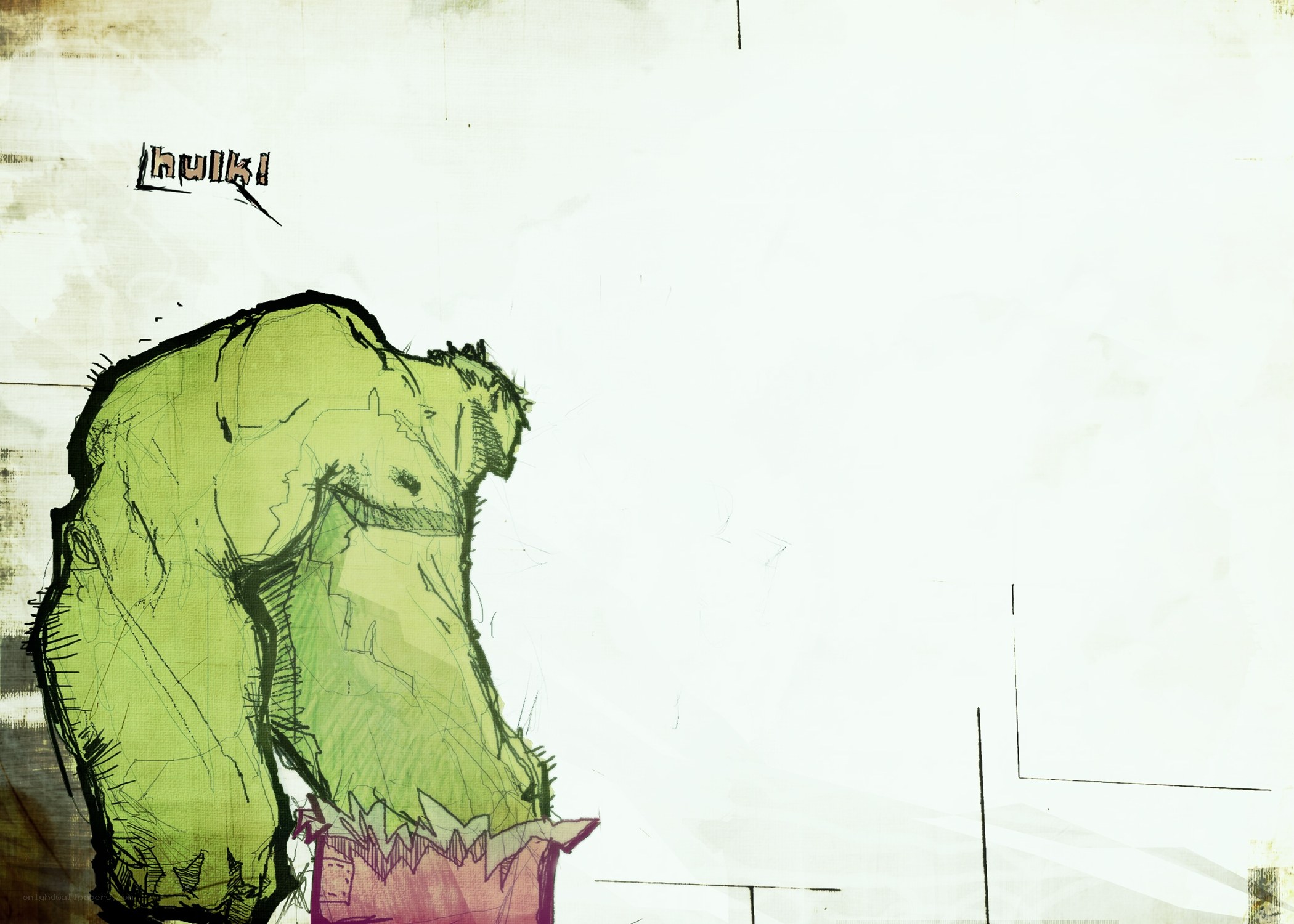 Hulk character sketch