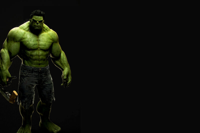 Hulk character standing