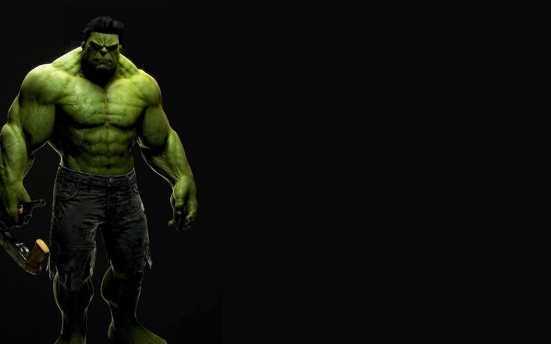 Hulk character standing