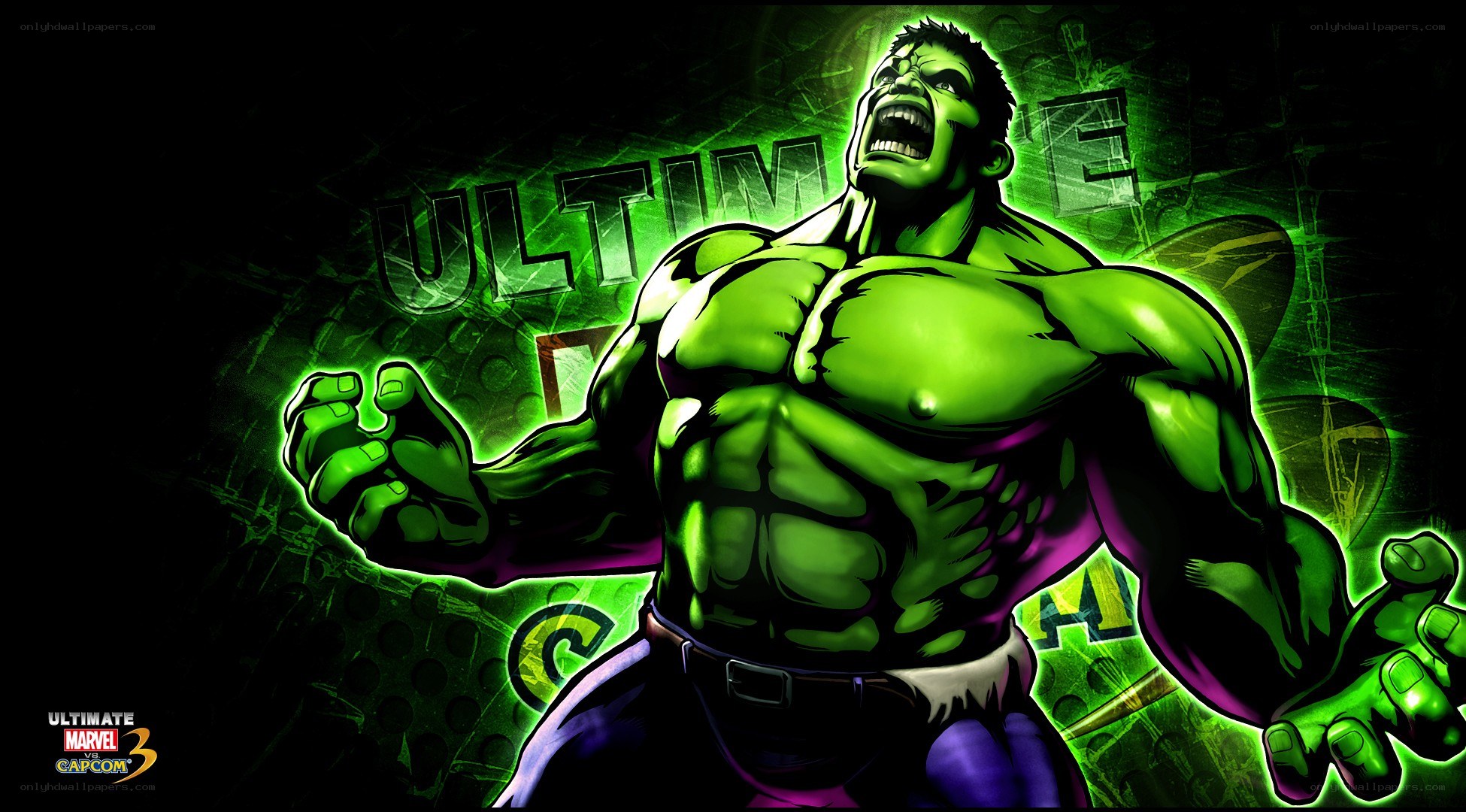 Hulk from Ultimate Marvel vs. Capcom 3
