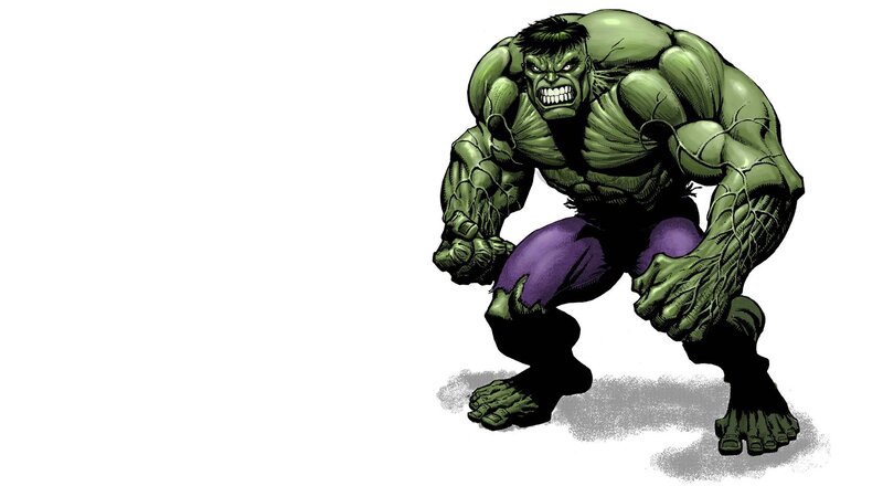 Hulk in a crouched pose