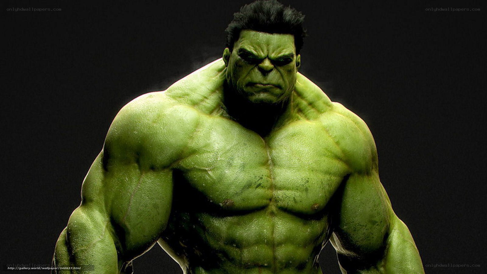 Hulk in a fierce pose