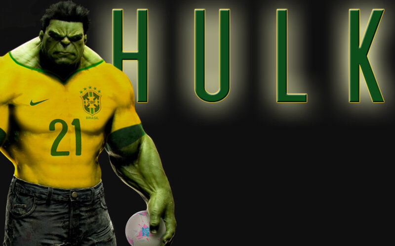 Hulk in Brazil Jersey