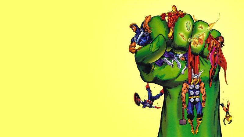 Hulk's Fist with Superheroes