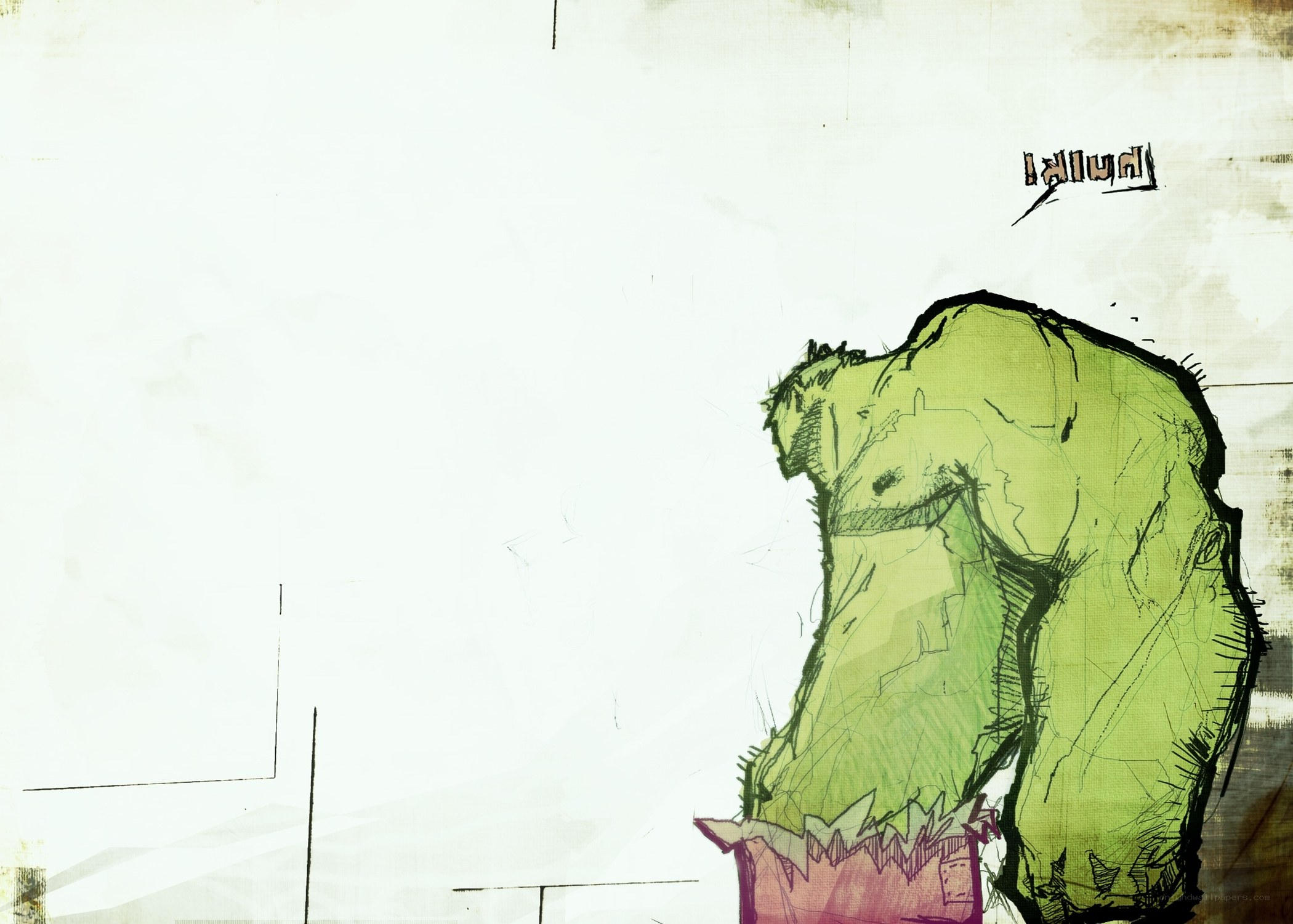 Hulk sketch art