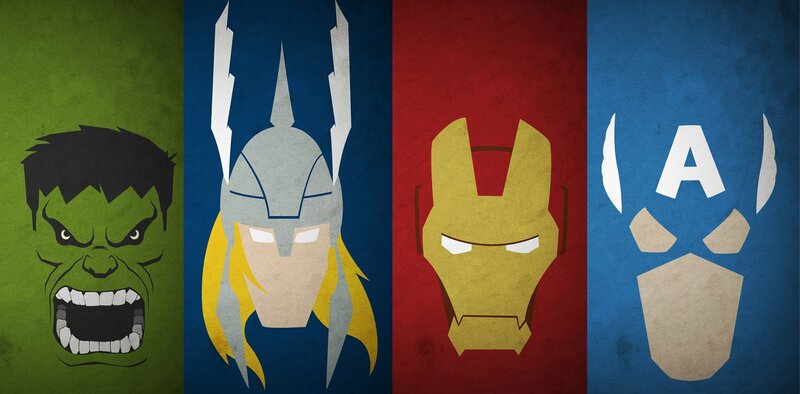Hulk; Thor; Iron Man; Captain America