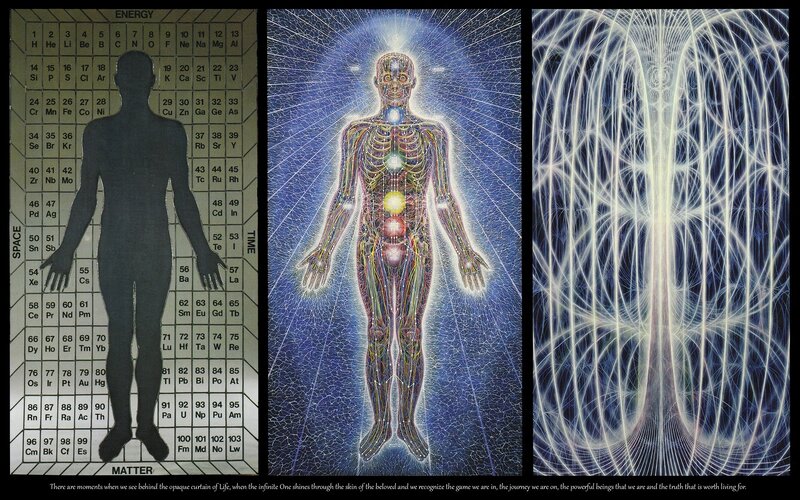 Human body and periodic table illustration