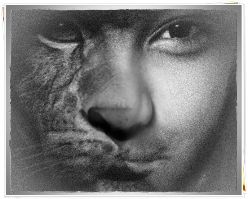 Human-cat Face Blend