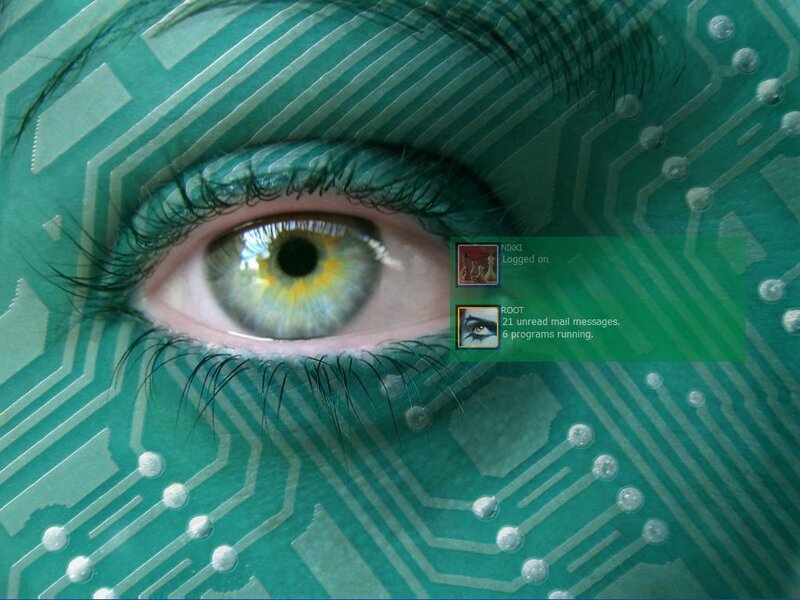 Human Eye on Circuit Board