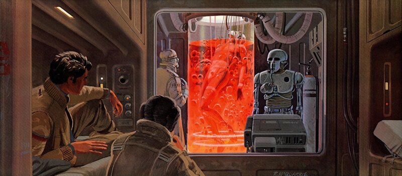 Human in Red Liquid