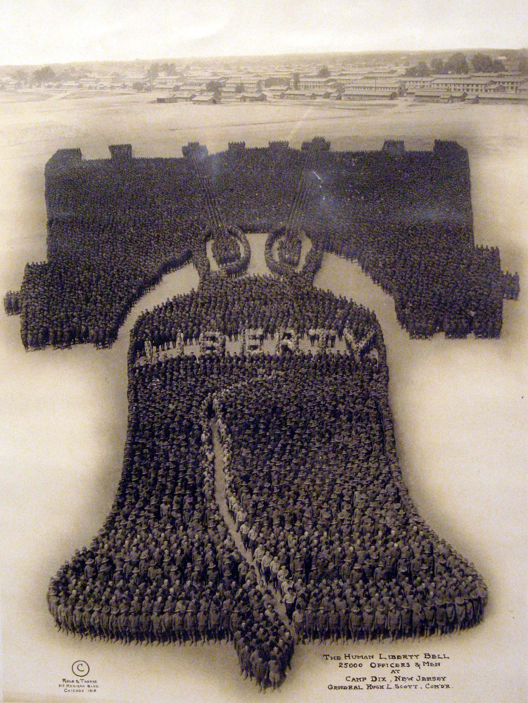 Human Liberty Bell formation