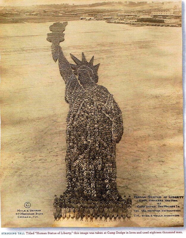 Human Statue of Liberty — Brown