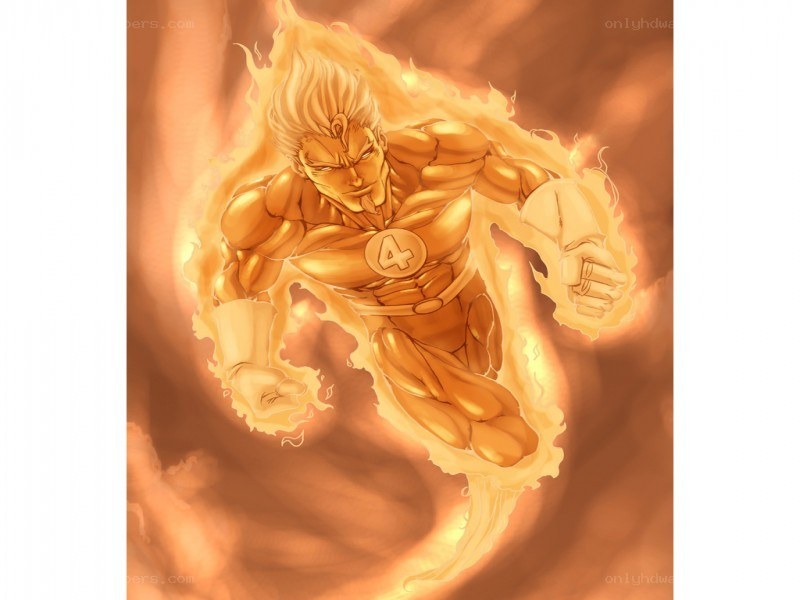 Human Torch in action