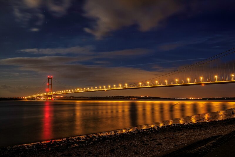 Humber Bridge at Night