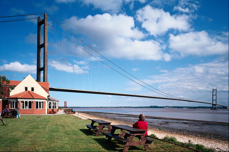 Humber Bridge on a sunny day