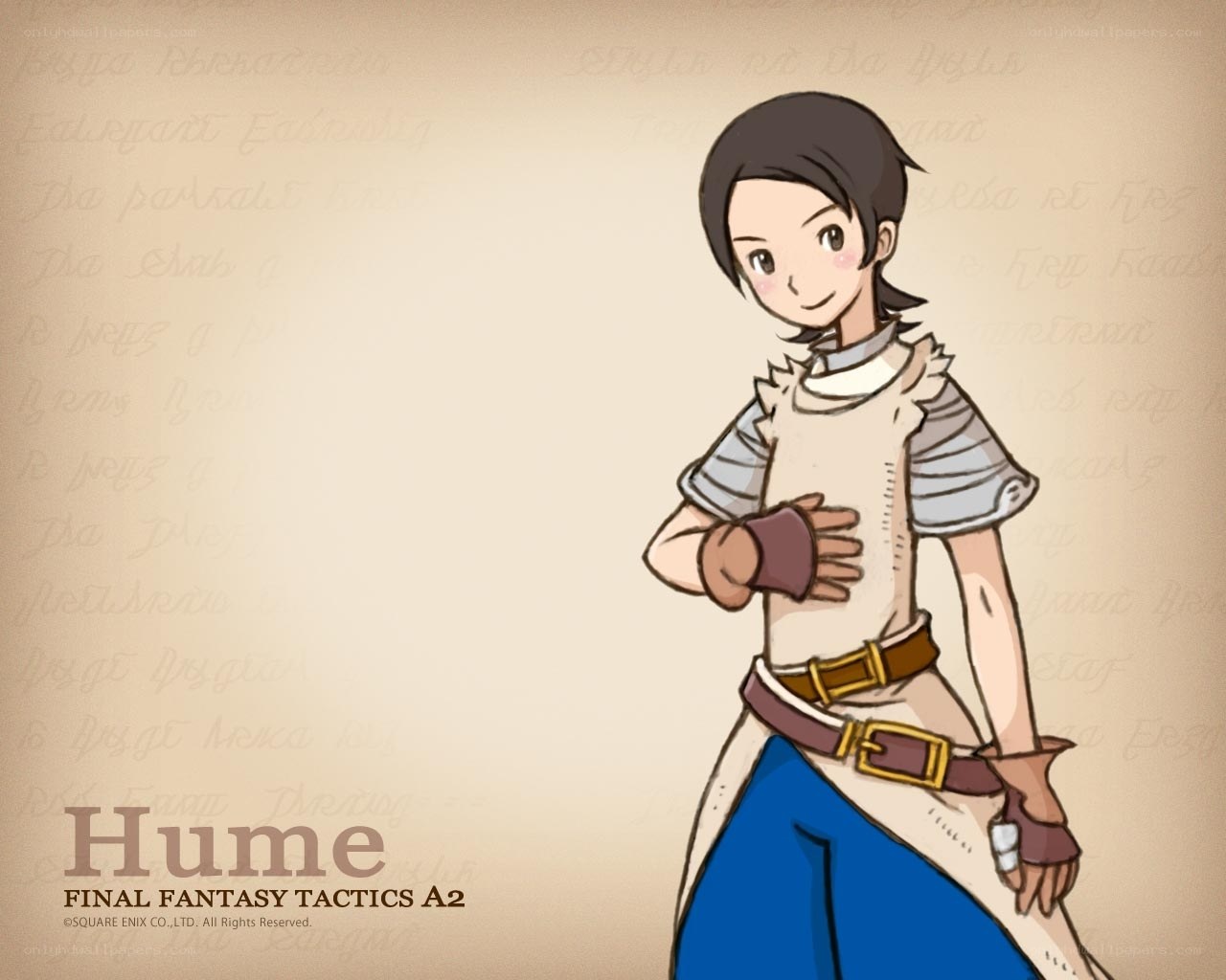 Hume character from Final Fantasy Tactics A2
