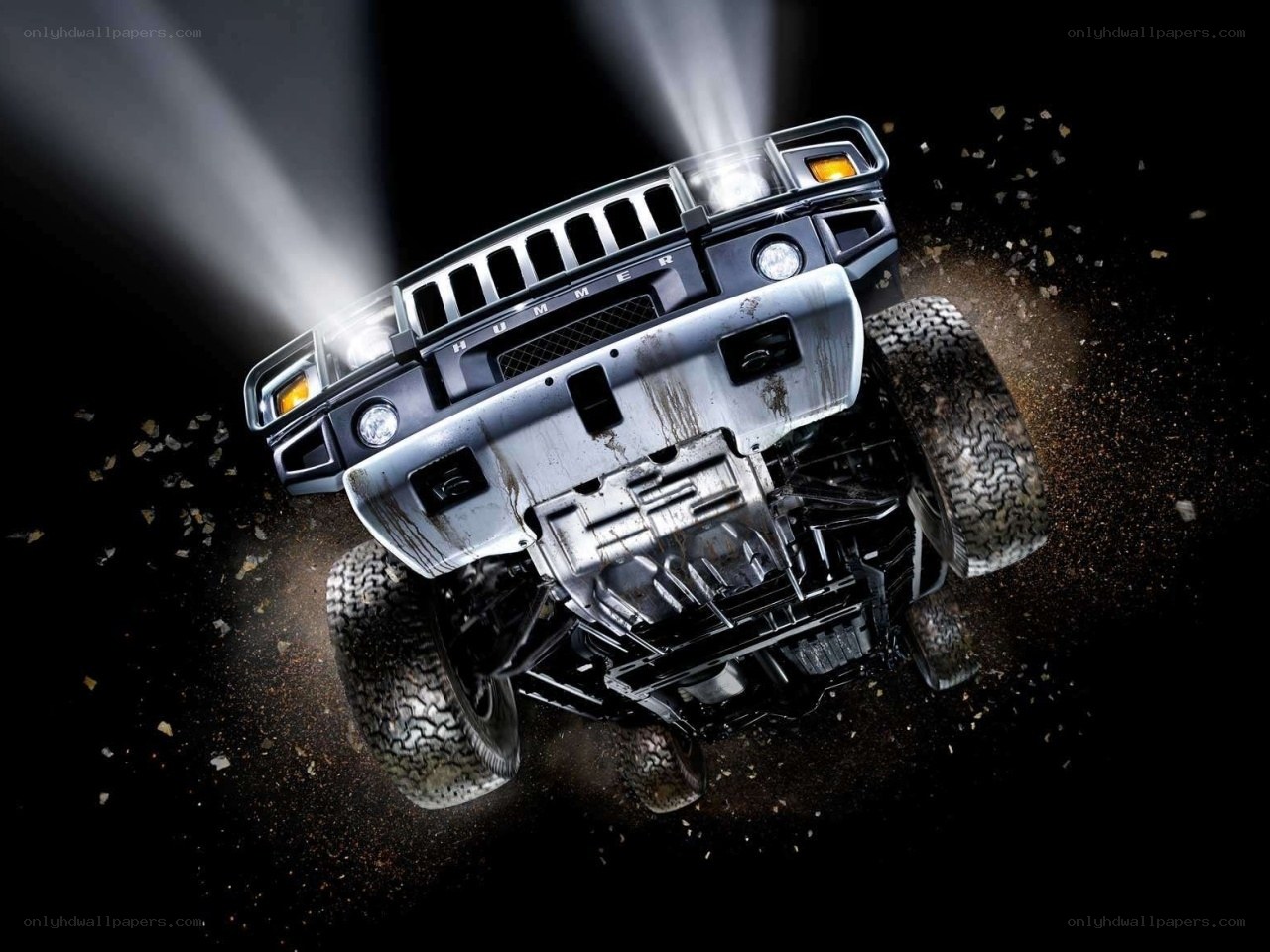 Hummer H1 in action