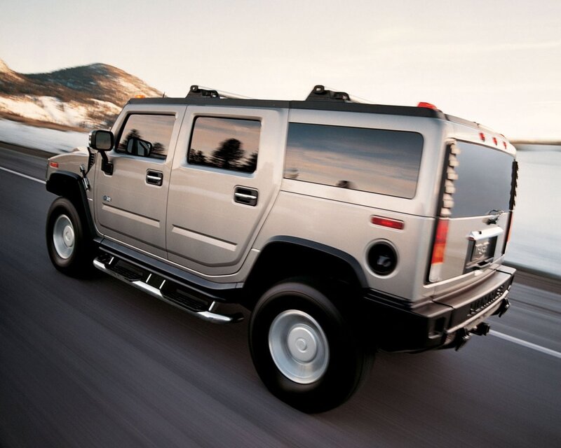 Hummer H2 on a road