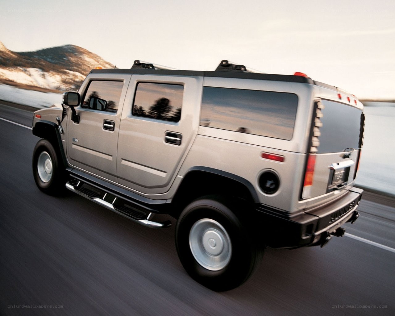 Hummer H2 on a road