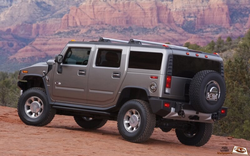 Hummer H2 Suv — Gray, Dramatic, Afternoon, Photograph