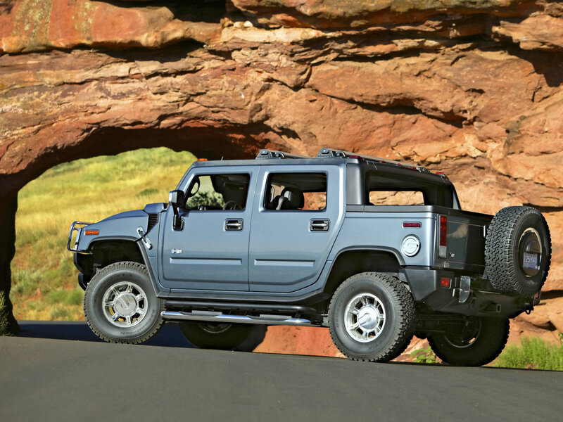 Hummer H2 Suv — Gray, Dramatic, Afternoon