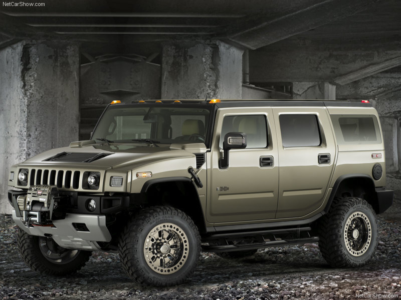 Hummer H2 SUV — Gray