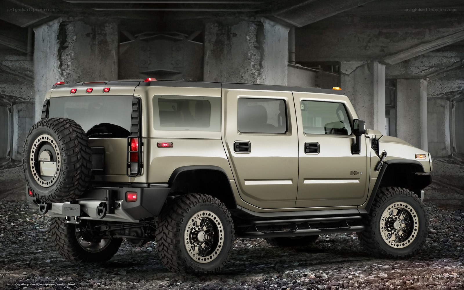 Hummer H2 SUV in urban setting