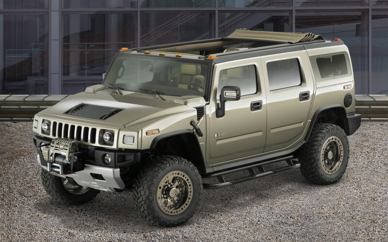 Hummer H2 SUV — Tan