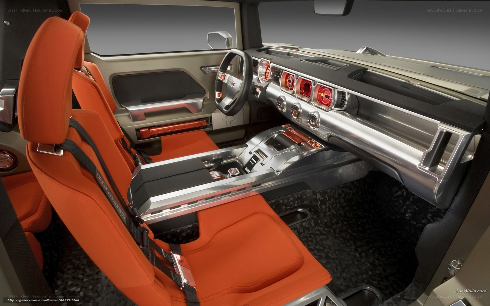 Hummer HX interior cockpit