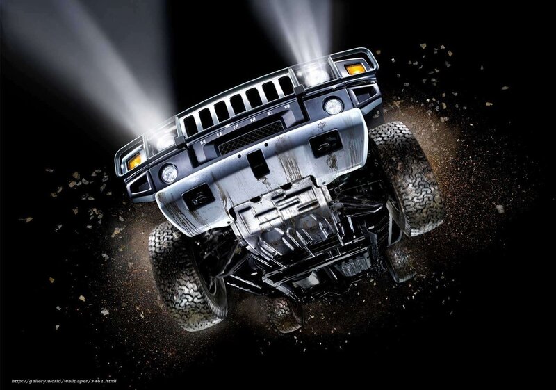 Hummer in action
