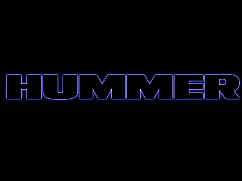Hummer logo on black background