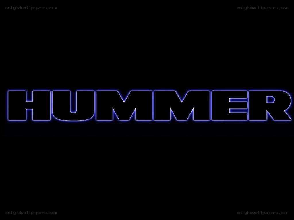 Hummer logo on black background