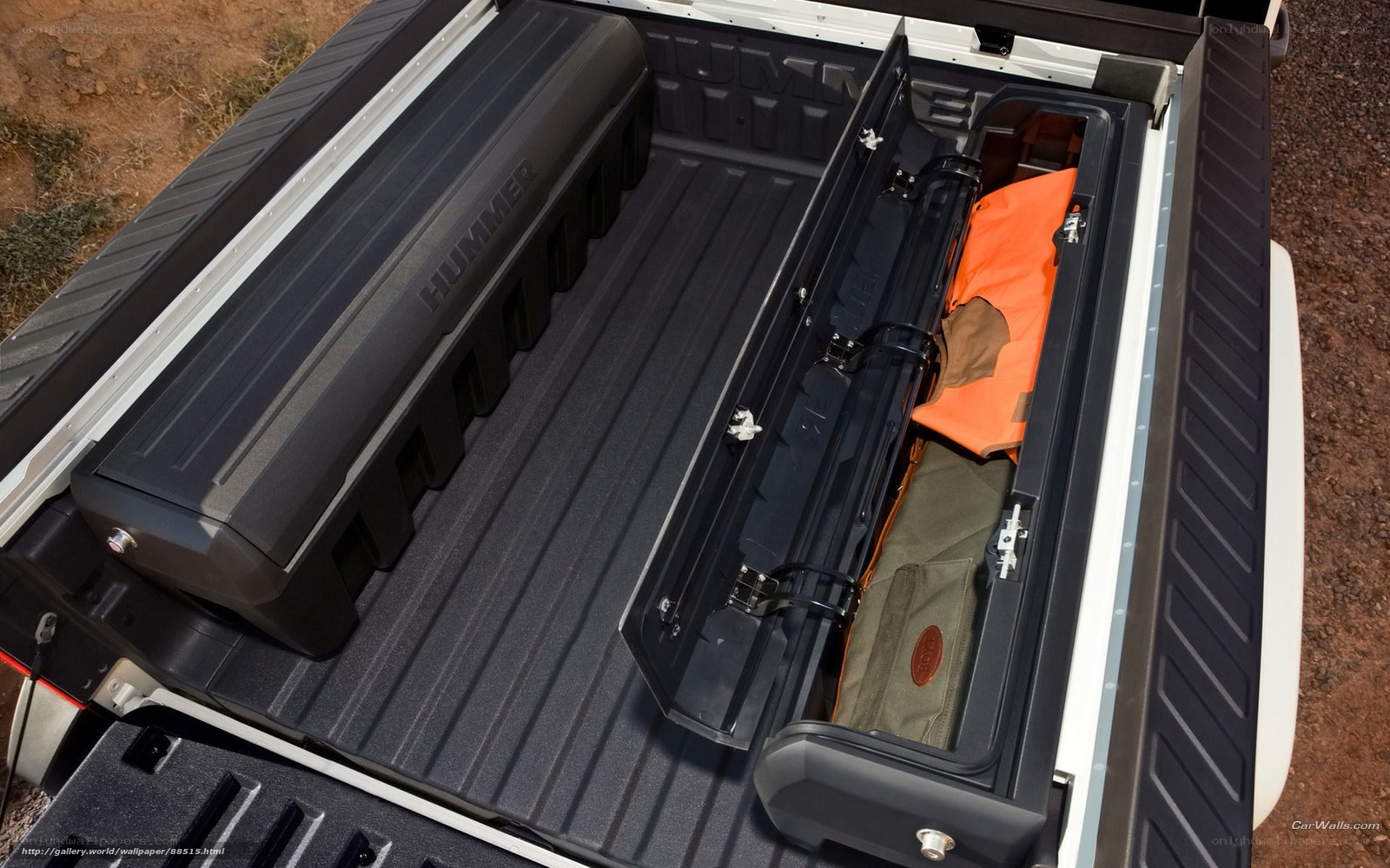 Hummer truck bed storage