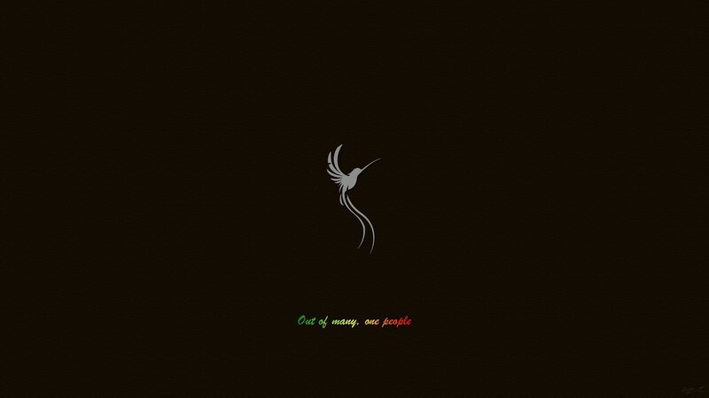 Hummingbird and quote
