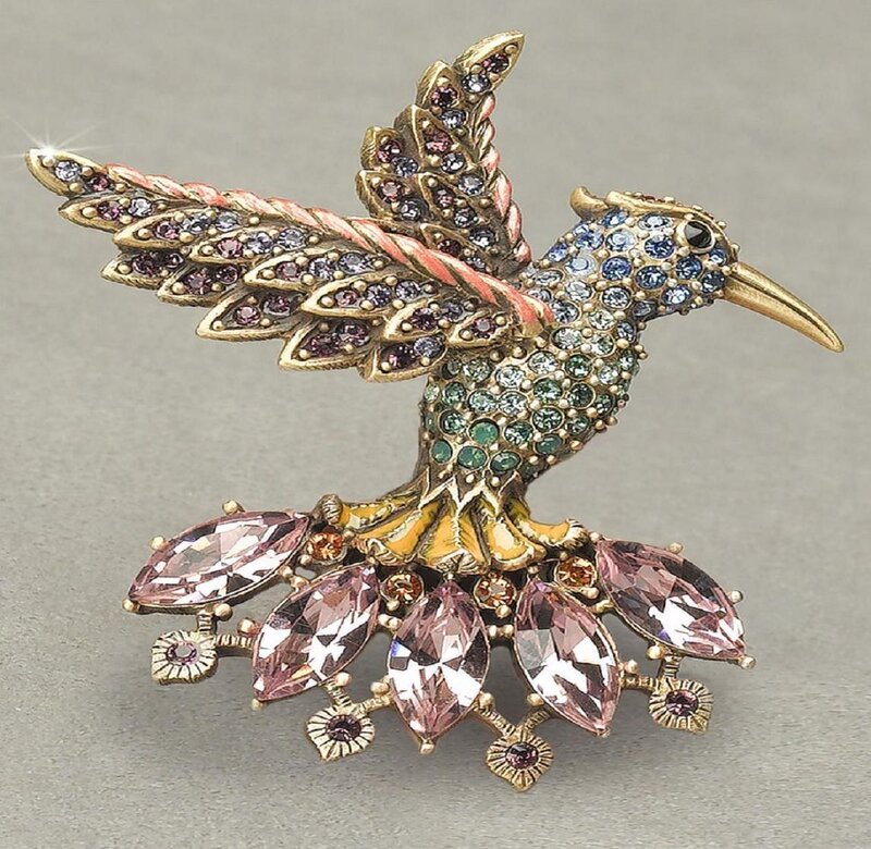 Hummingbird Brooch