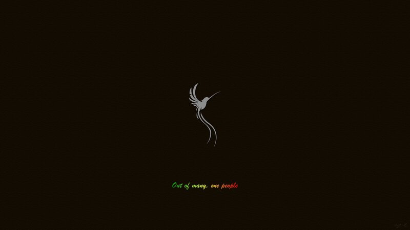 Hummingbird design with quote