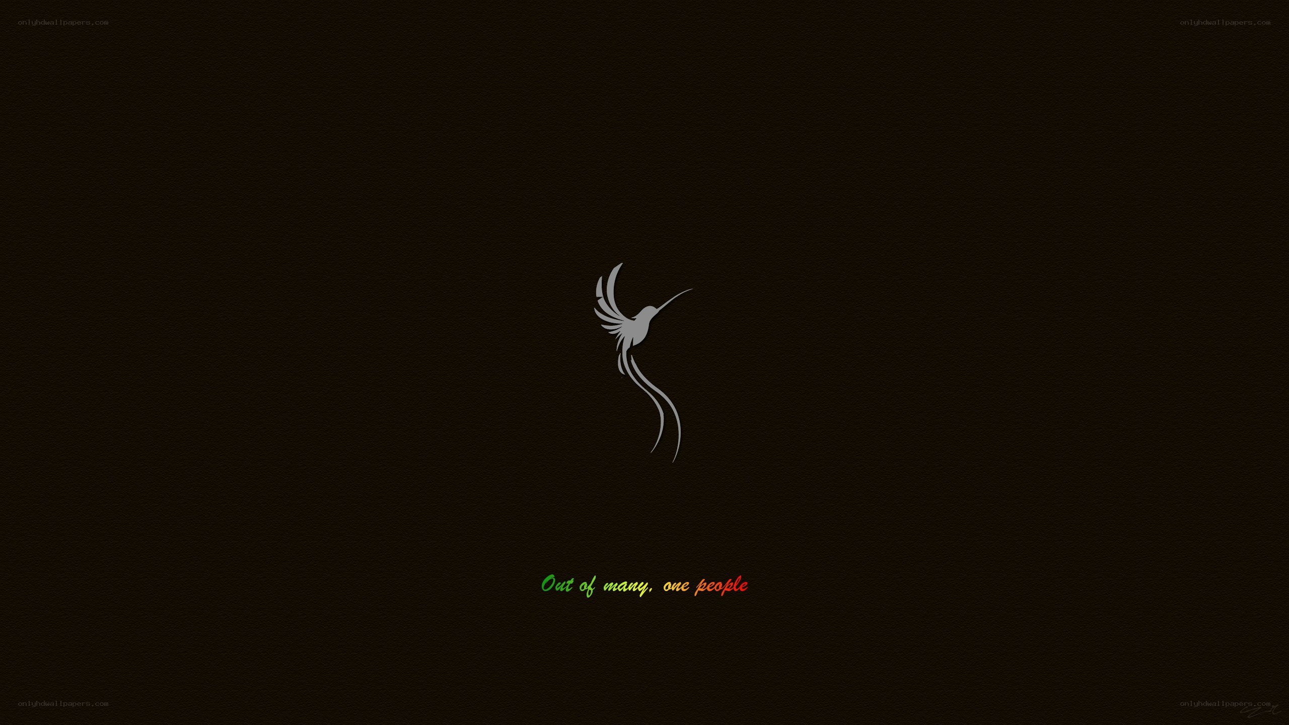 Hummingbird design with quote