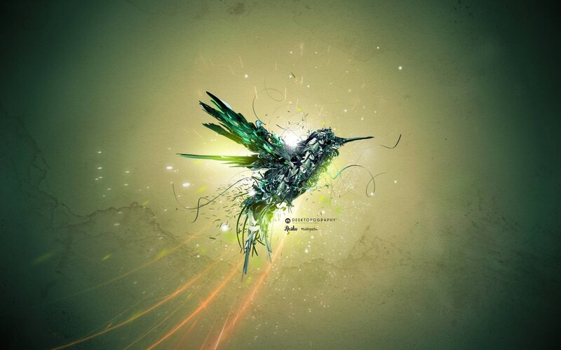 Hummingbird Made of Metal
