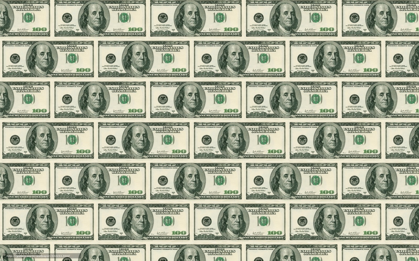hundred dollar bill pattern