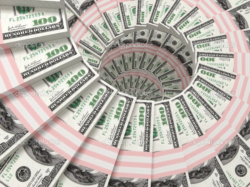 Hundred-dollar Bills — Green, Abstract