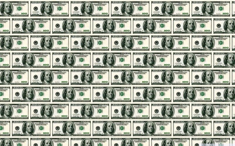 Hundred-dollar Bills — Green, Neutral, Photograph, Currency