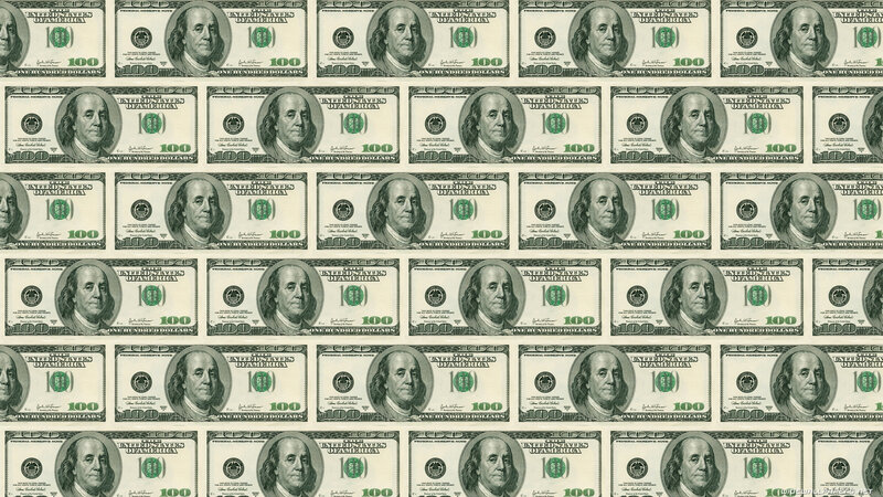 Hundred-dollar Bills — Green, Neutral