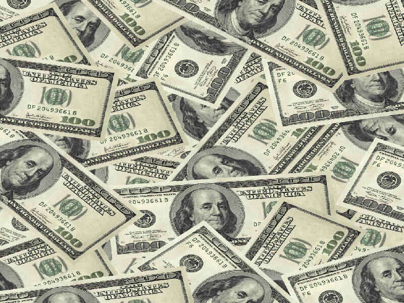 Hundred-dollar Bills — Green