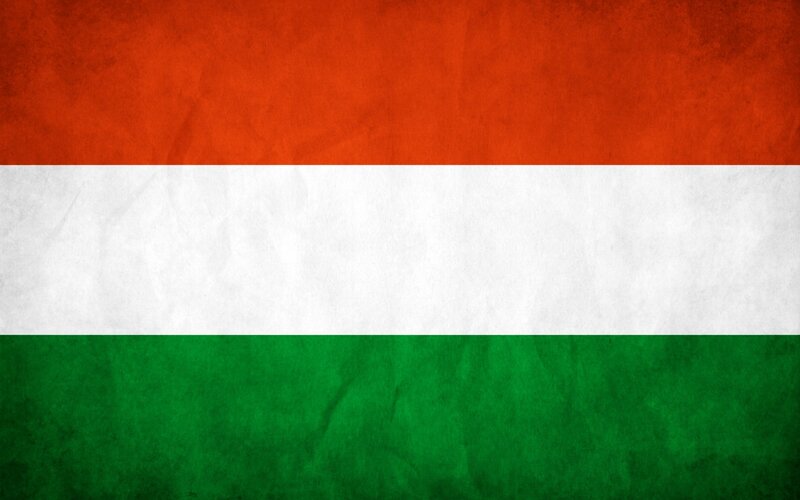 Hungarian flag with texture