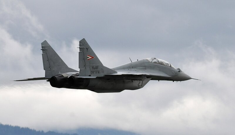 Hungarian MiG-29 in flight