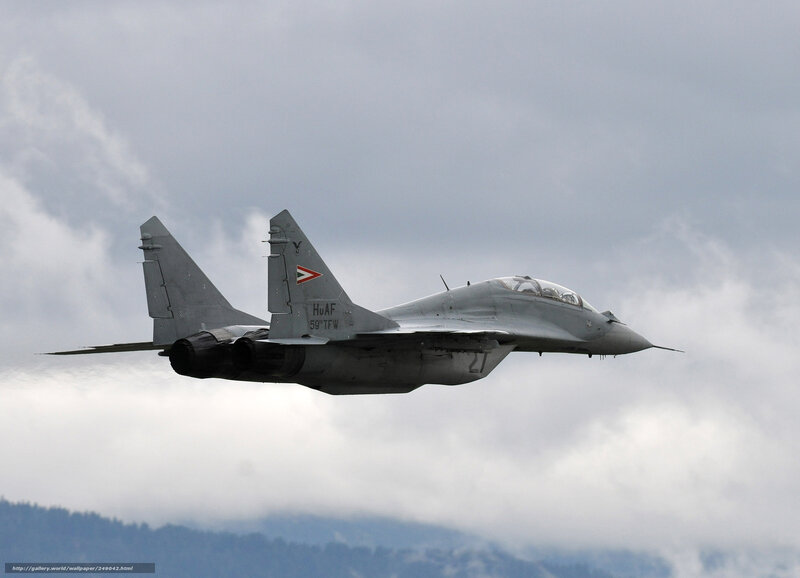 Hungarian MiG-29 in flight