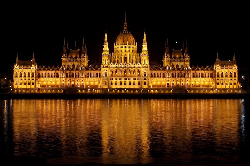 Hungarian Parliament at night