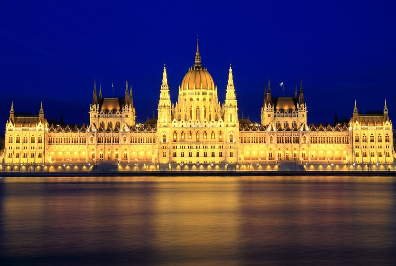 Hungarian Parliament at night