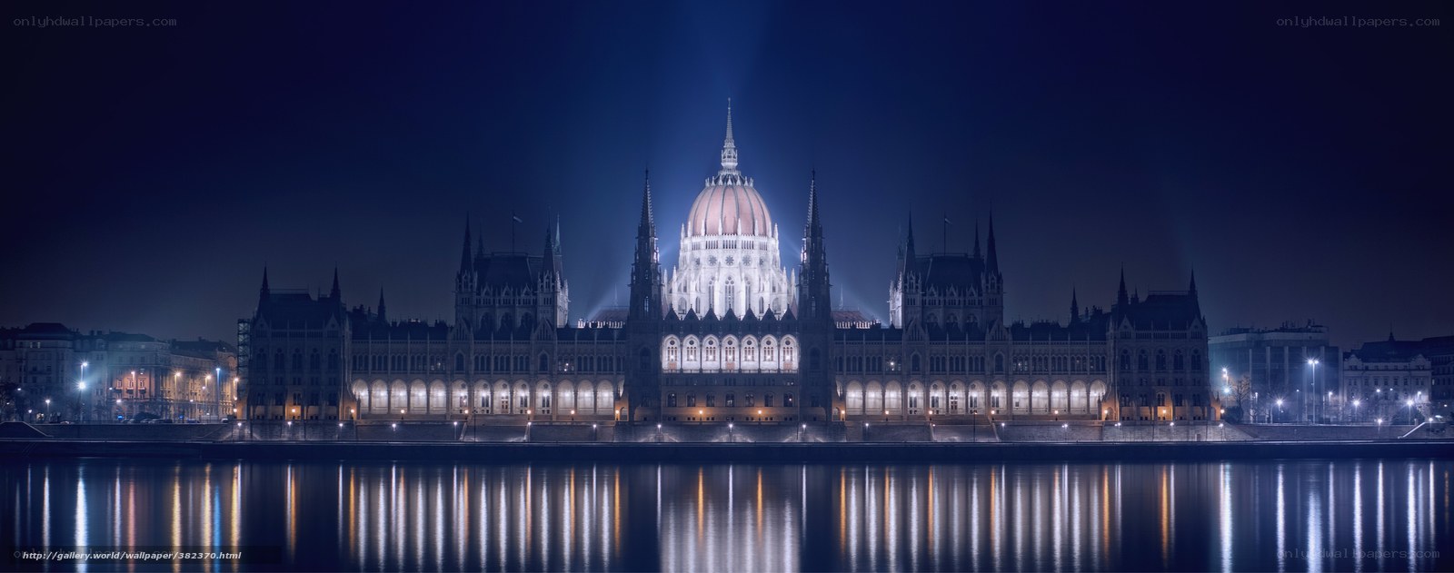 Hungarian Parliament at night
